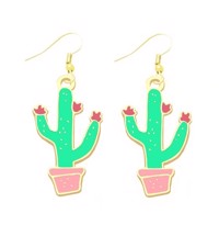 Øreringe - hængeøreringe kaktus